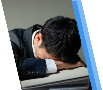 売上UP・利益UPに苦戦している男性